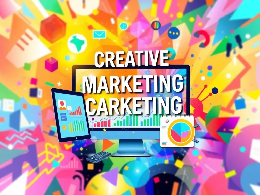 A creative marketing campaign visual illustrating strategic marketing capabilities.